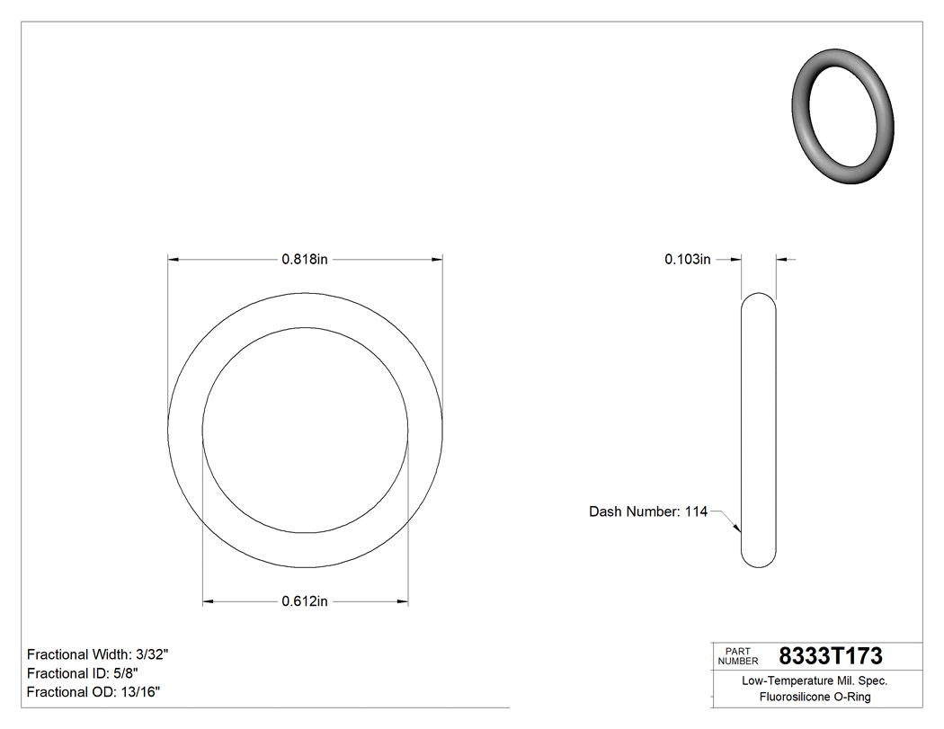 Technical drawing - 8333T173